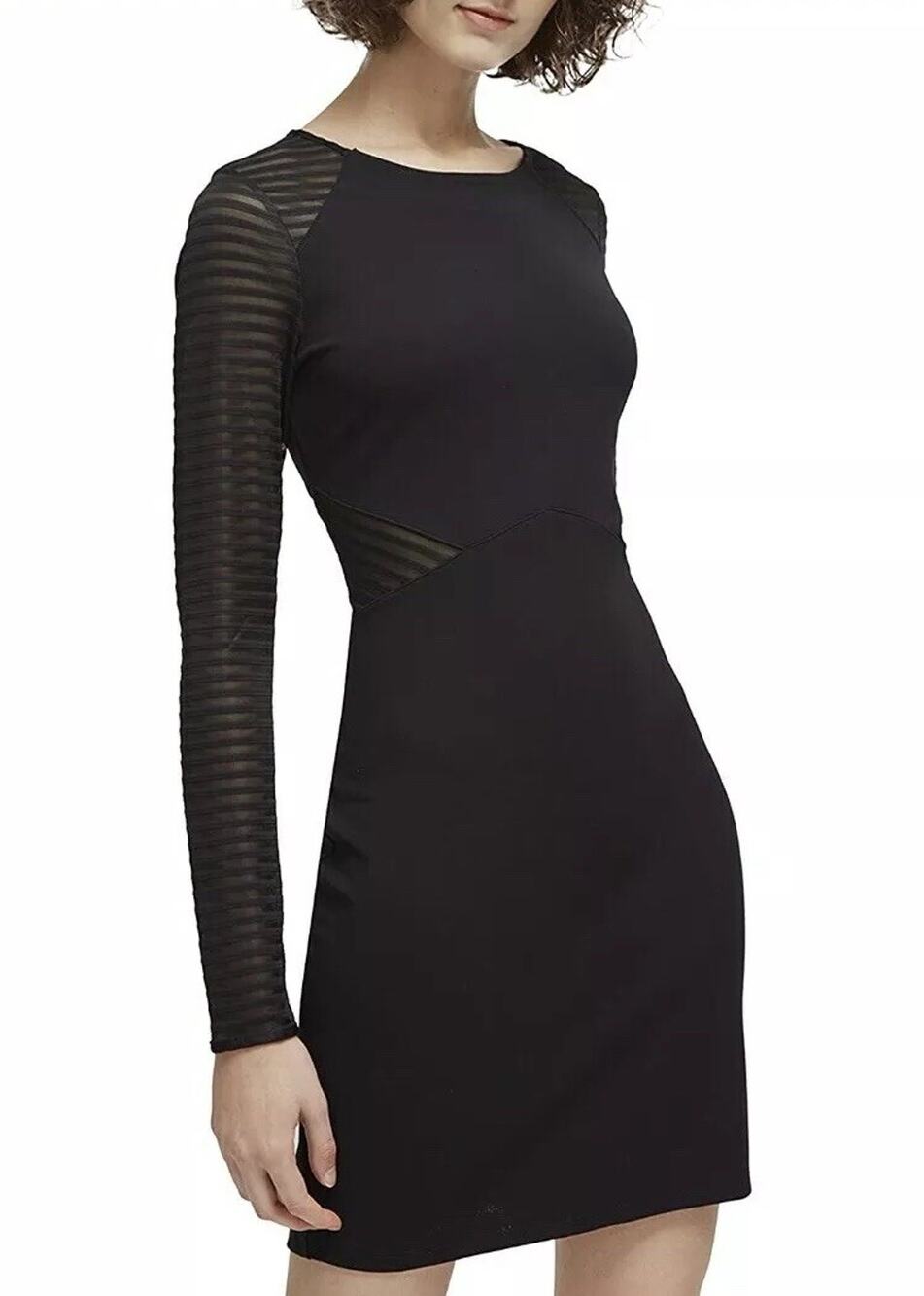 French Connection Women's Thiestis Jersey Long Sleeve Mini Dress Sz 8 US 12 UK